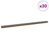 vidaXL Trepiastme servaprofiilid 30 pcs Pruun 67 x 3.5 x 3 cm