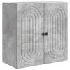 vidaXL Seinale kinnitatav kapp Betoonhall 59 x 31 x 60 cm Tehispuit
