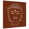 vidaXL aia seinakaunistus, 55x55 cm, Corteni teras, Buddha disain
