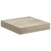 vidaXL seinariiulid, 4 tk, tammev&auml;rvi, 23 x 23,5 x 3,8 cm MDF