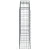 vidaXL kaarekujulised gabioonkorvid 3 tk, 200x50x140/160 cm, raud