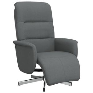 vidaXL tugitool jalatoega, tumehall, kangas