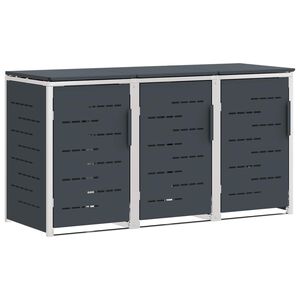 vidaXL Ratastega pr&uuml;gikasti hoidmine Antratsiit 207 x 77,5 x 112,5 cm