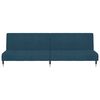 vidaXL 2-kohaline diivanvoodi, sinine, samet