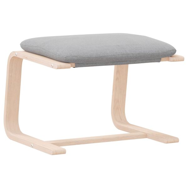 vidaXL jalapink, helehall, 51 x 41 x 40 cm, kangas