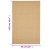 vidaXL vaip naturaalne sisal 66x100 cm