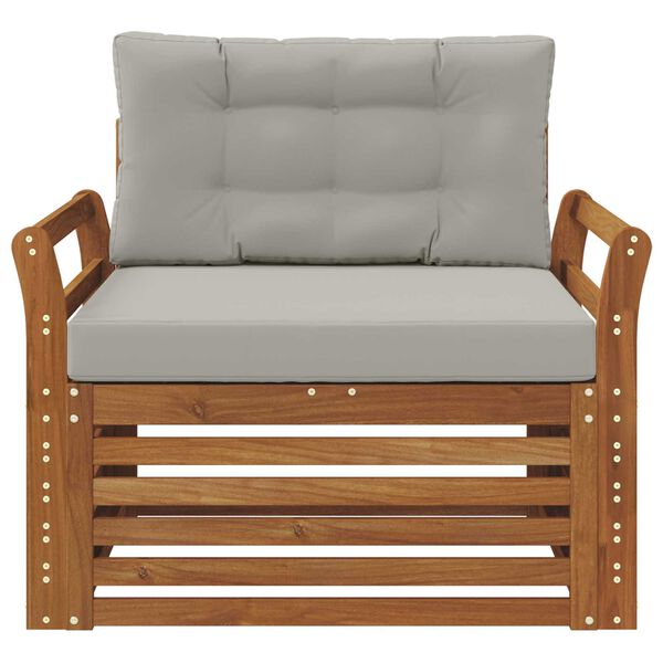 vidaXL V&auml;li diivanikomplekt Tugev akaatsiapuit ja pol&uuml;ester Neutraalne