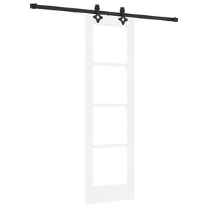 vidaXL Libisev uks ORKDAL Valge ja must 61 x 198,5 cm