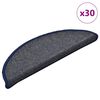 vidaXL trepimatid 30 tk 56 x 17 x 3 cm tumehall ja sinine poolringikujulised