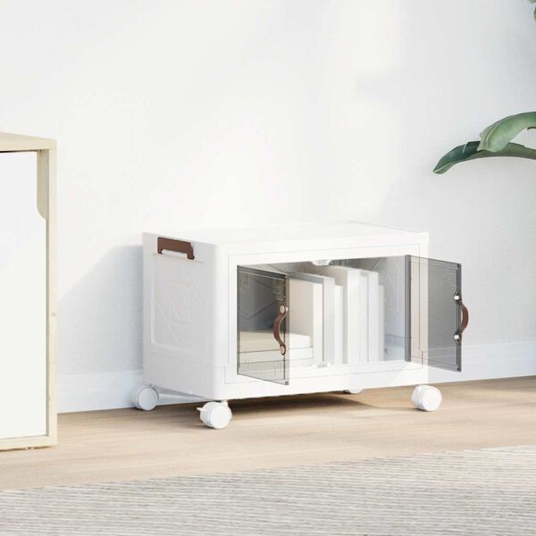 vidaXL virnastatav ratastega hoiukast 28 L 48,5x29,5x33 cm