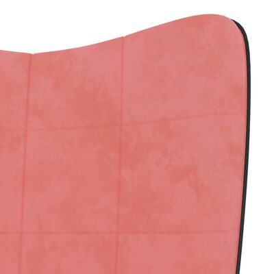 vidaXL puhketool jalapingiga, roosa, samet ja PVC