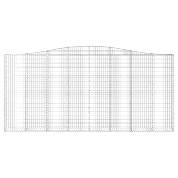 vidaXL kaarekujulised gabioonkorvid 6 tk, 400x30x180/200 cm, raud