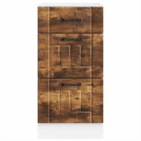 vidaXL k&ouml;&ouml;gi aluskapp Lucca, suitsutatud tamm, tehispuit