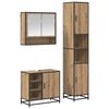 vidaXL Vannitoa m&ouml;&ouml;bleset 3 tk K&auml;sit&ouml;&ouml;puu 35 x 37,5 x 188,5 cm
