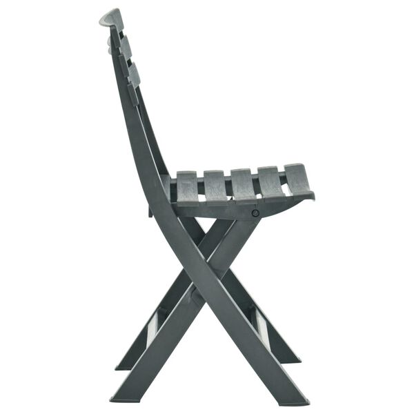 vidaXL kokkupandavad aiatoolid, 2 tk, plast, roheline