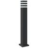 vidaXL aia lambipost, must, 80 cm, alumiinium