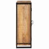vidaXL Kõrgkapp uste jaok Pruun Tugev jäme mango puust ja metall