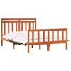 vidaXL Voodi raam peaga 2 pcs Vahapruun 150 x 200 cm Tahke mänd