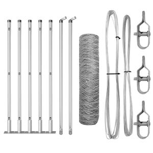 vidaXL Keevitatud Traat Aed Betoonalusega 10 x 0,5 m (L x K)