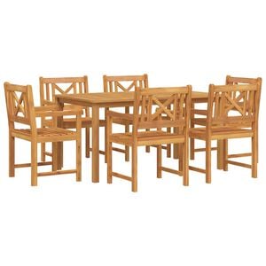 vidaXL Aia s&ouml;&ouml;gilaudade komplekt 7 pcs Pruun Tugev akatsiapuu