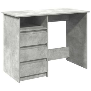 vidaXL kirjutuslaud, betoonhall, 102x50x75 cm, tehispuit