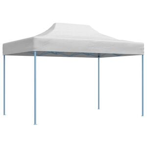 vidaXL professionaalne kokkupandav peotelk, 280x410x315 cm teras, valge
