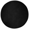 vidaXL Kunstlik Küüliku Karv Mat Olite Must Ø 120 cm Polüester