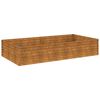 vidaXL taimekast, 195 x 100 x 36 cm, Corten-teras