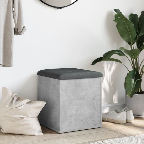vidaXL jalatsipink, betoonhall, 42 x 42 x 45 cm, tehispuit