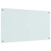 vidaXL K&ouml;gi Splashback Valge 110 x 60 cm karastatud klaas