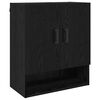 vidaXL Seinekapp 60 x 31 x 70 cm Tehispuit Must tamm