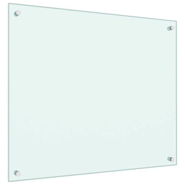 vidaXL k&ouml;&ouml;gi pritsmekaitse, piimav&auml;rvi, 70 x 60 cm, karastatud klaas