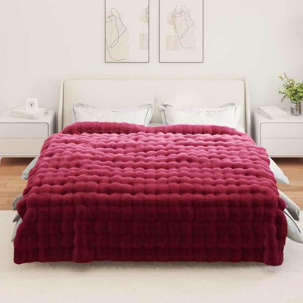 vidaXL Valej&otilde;hvikaristu tekk 4 pcs Bordeaux punane 240 x 270 cm