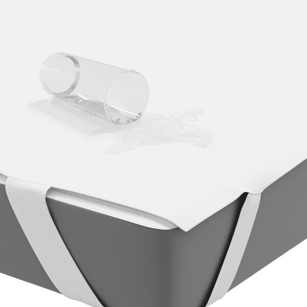 vidaXL kaitsemadrats, valge, 90x200 cm, veekindel