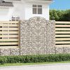 vidaXL kaarekujulised gabioonkorvid 2 tk, 200x50x220/240 cm, raud