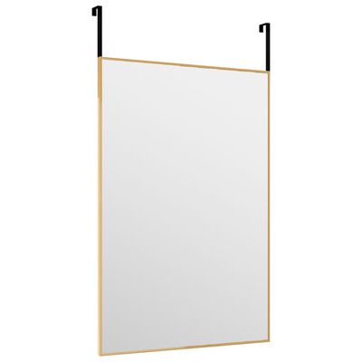 vidaXL uksepeegel, kuldne, 40 x 60 cm, klaas ja alumiinium