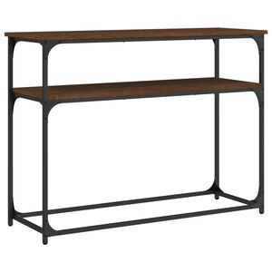 vidaXL konsoollaud, pruun tamm, 100x35,5x75 cm, tehispuit
