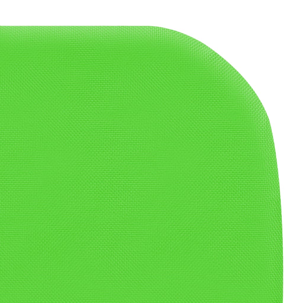 vidaXL kokkupandav lamamistool 2 tk, teras ja kangas, roheline