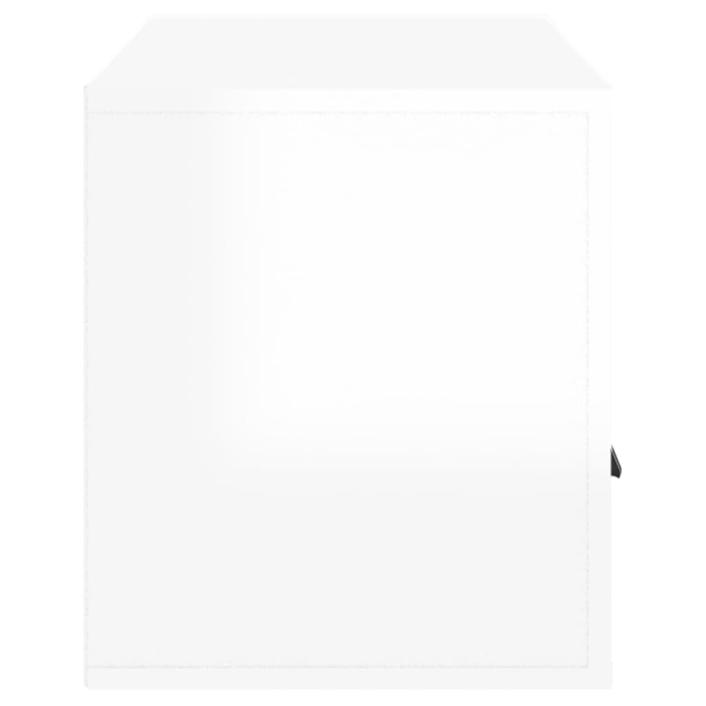 vidaXL telerikapp, kõrgläikega valge, 100 x 35 x 40 cm, tehispuit