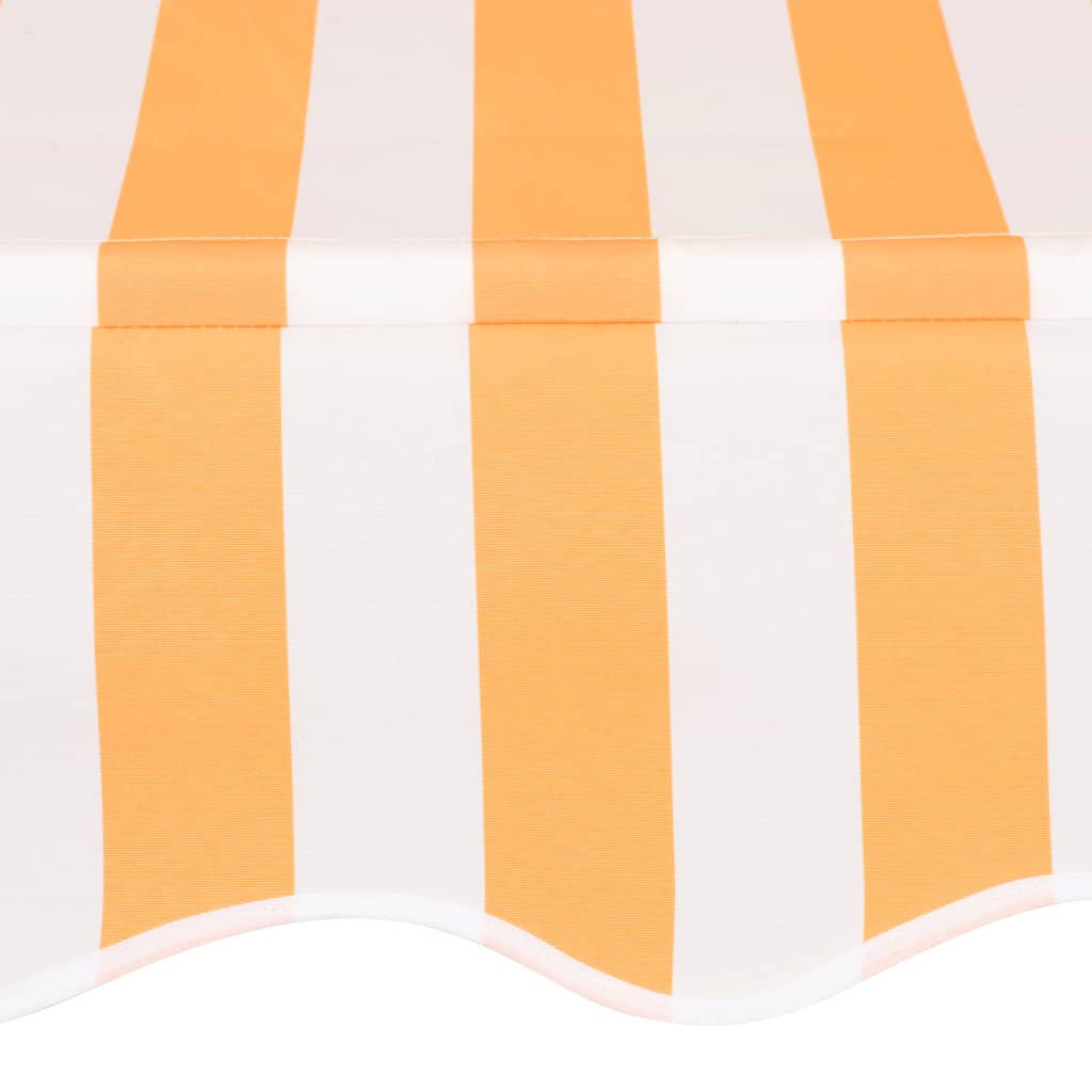 vidaXL kokkupandav varikatus, 100 cm, oranži-valgetriibuline