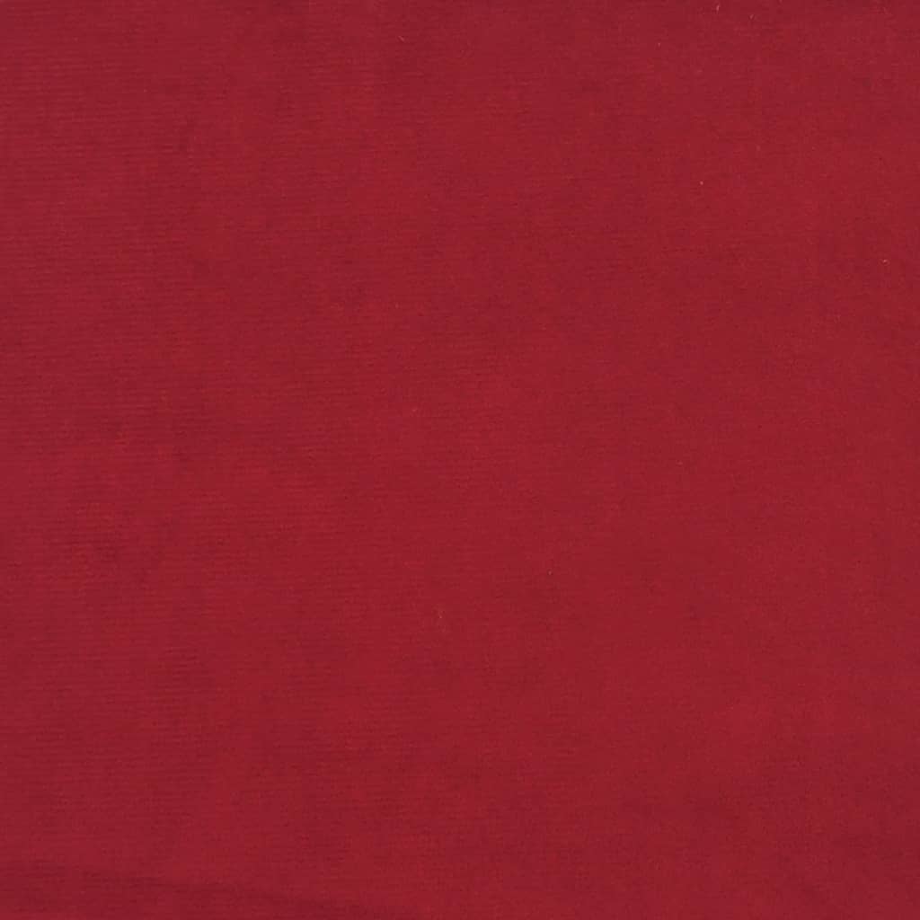 vidaXL jalapink, veinipunane, 60x60x36 cm, samet