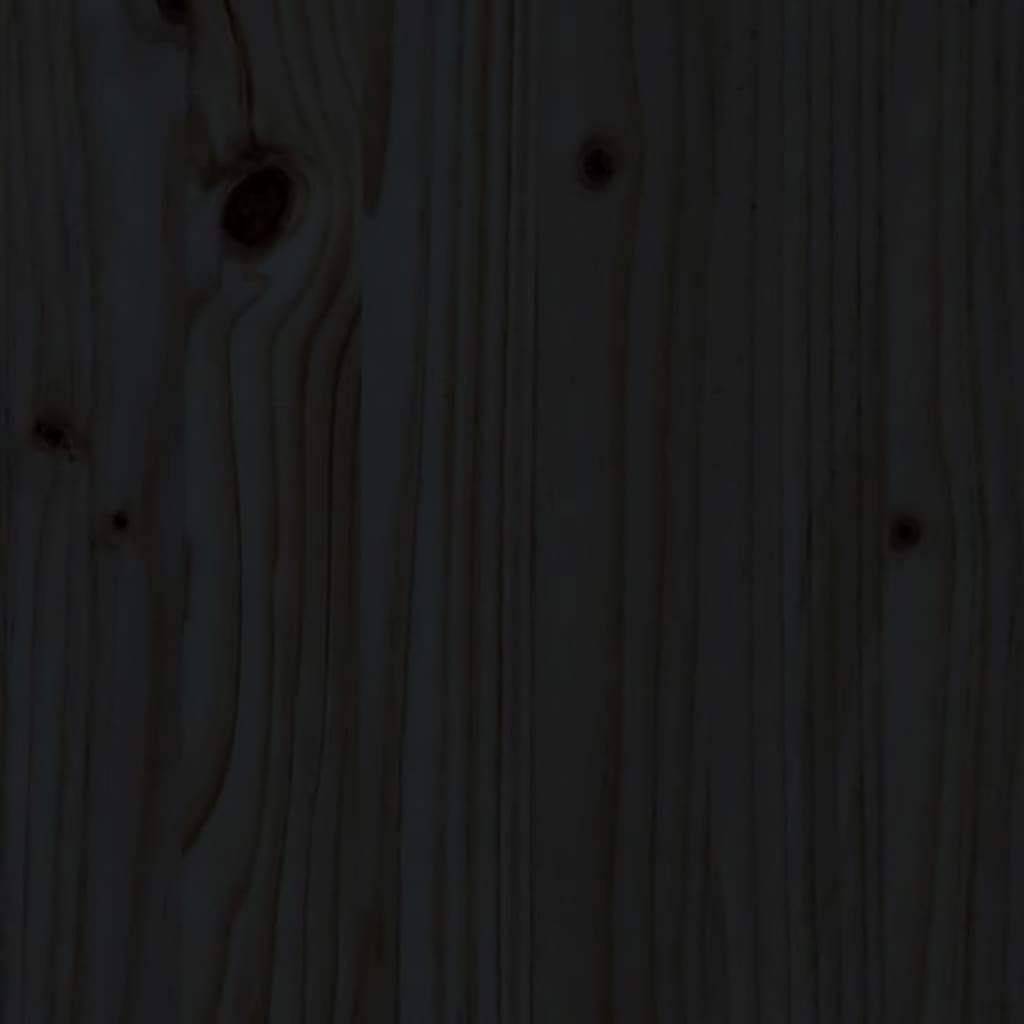 vidaXL voodipeats, must, 185,5x4x100 cm, männipuit
