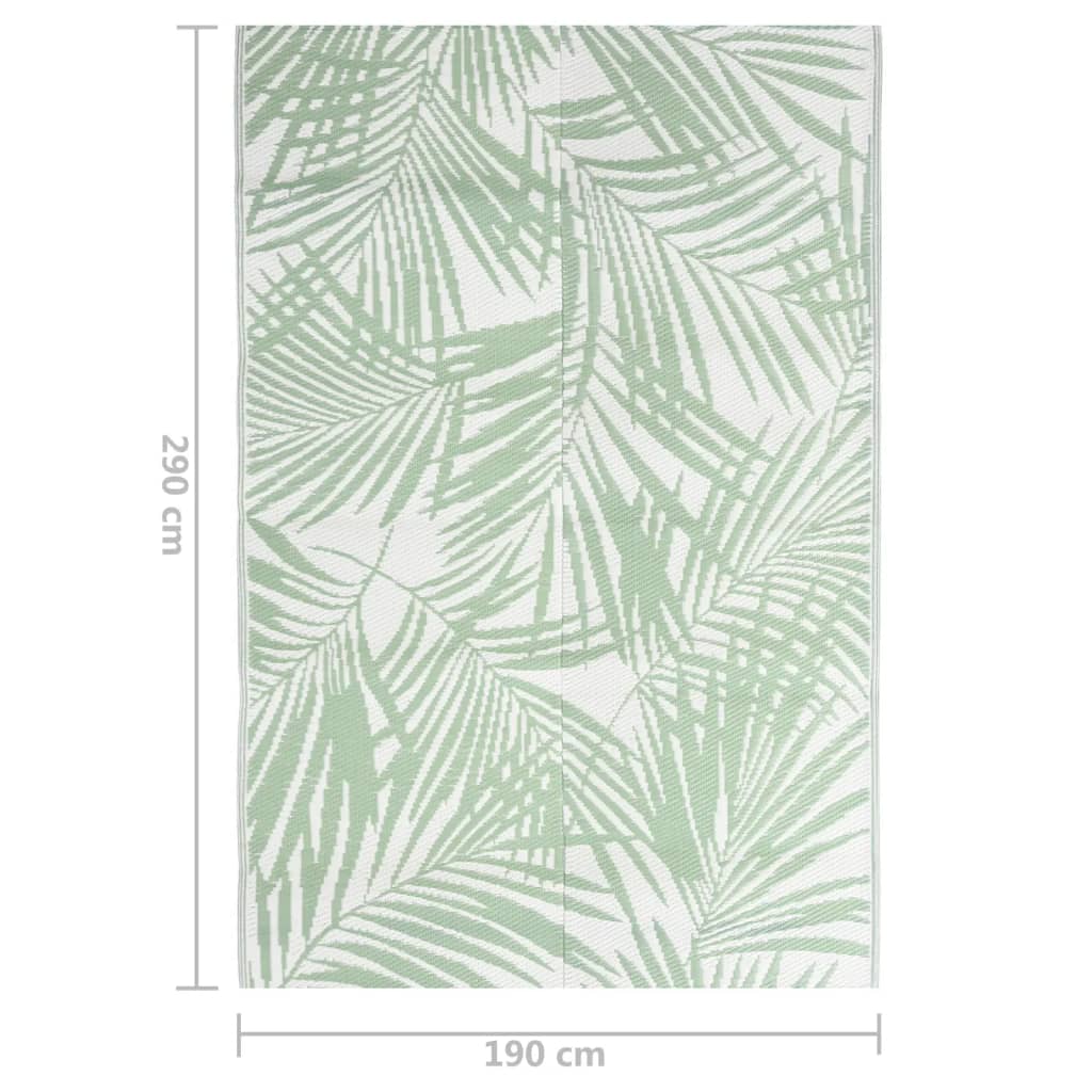 vidaXL õuevaip, roheline, 190 x 290 cm, PP