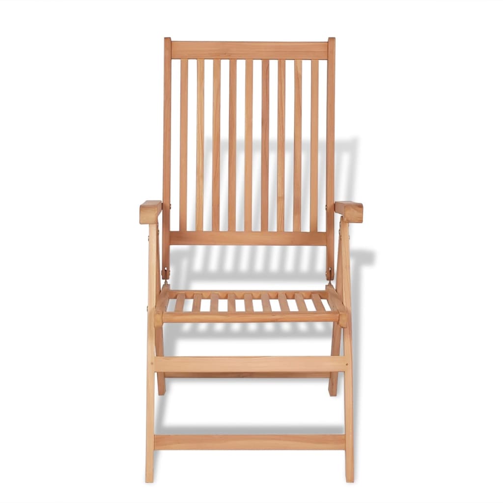 vidaXL 7-osaline kokkupandav aiamööblikomplekt toolidega, tiikpuu