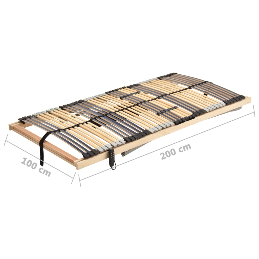 vidaXL elektriline voodi aluspõhi, 42 liistu, 7 piirkonda, 100x200 cm