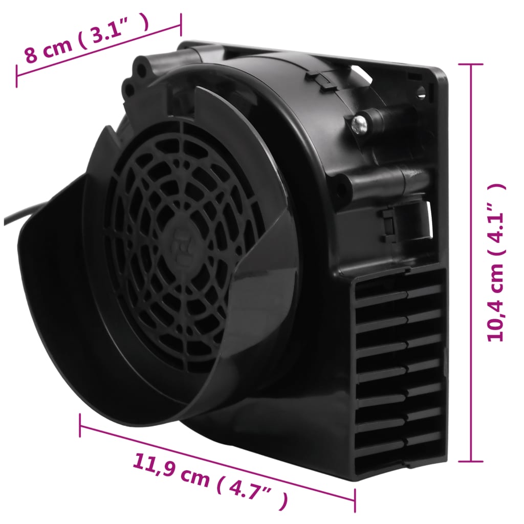 vidaXL LED-valgusriba ventilaatoriga, 66 LEDi, 660 cm