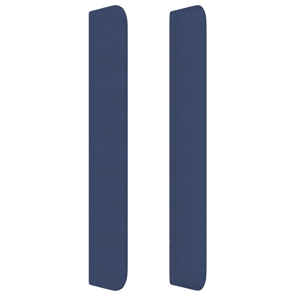 vidaXL voodipeats servadega, sinine, 93x16x118/128 cm, kangas