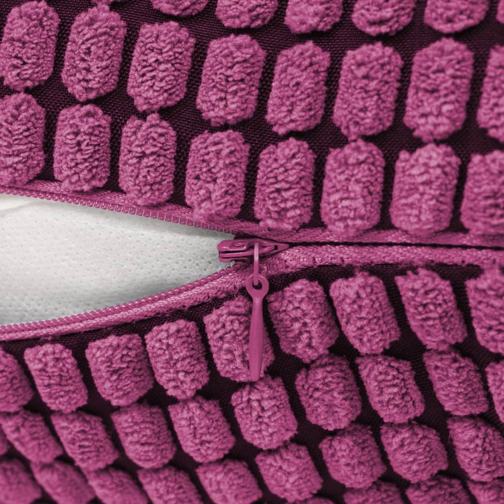 vidaXL veluurist diivanipatjade komplekt, 2 tk, 60 x 60 cm, roosa