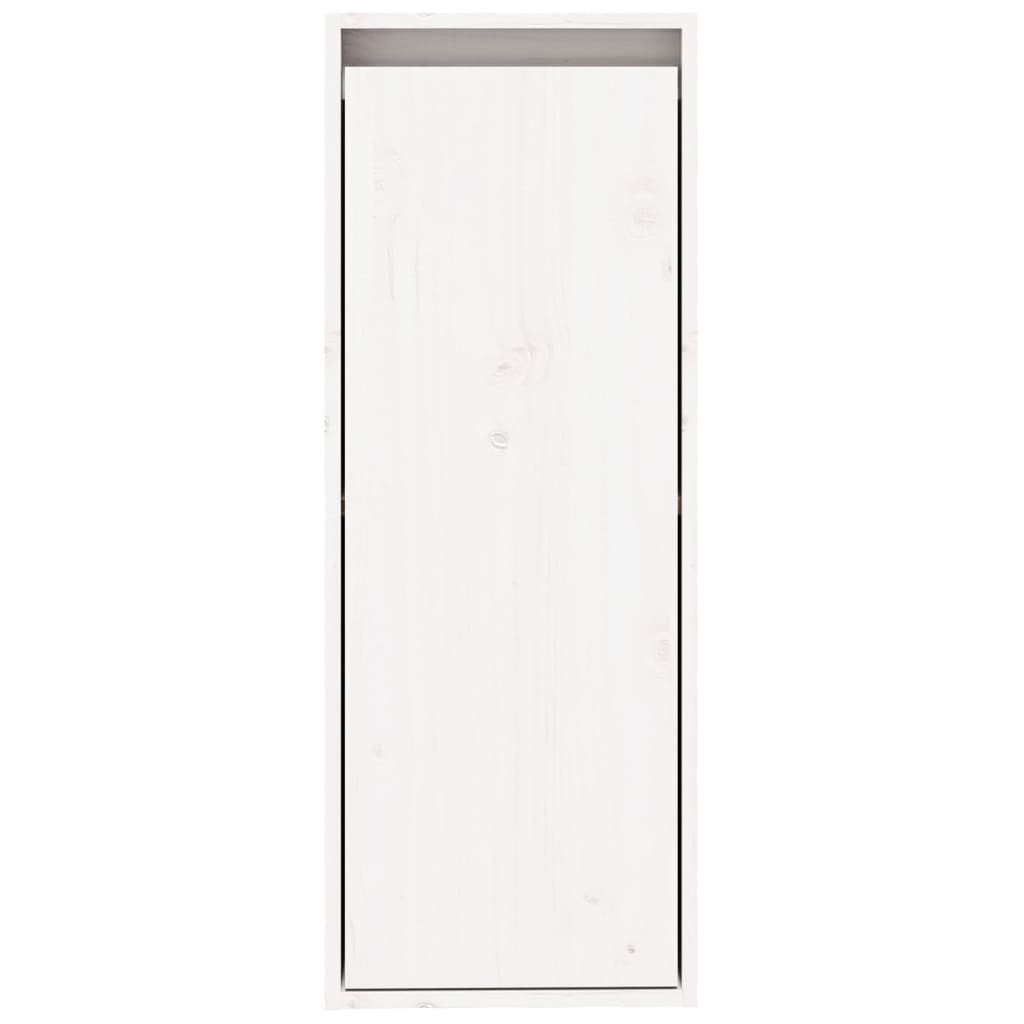vidaXL seinakapp valge 30x30x80 cm, männipuit