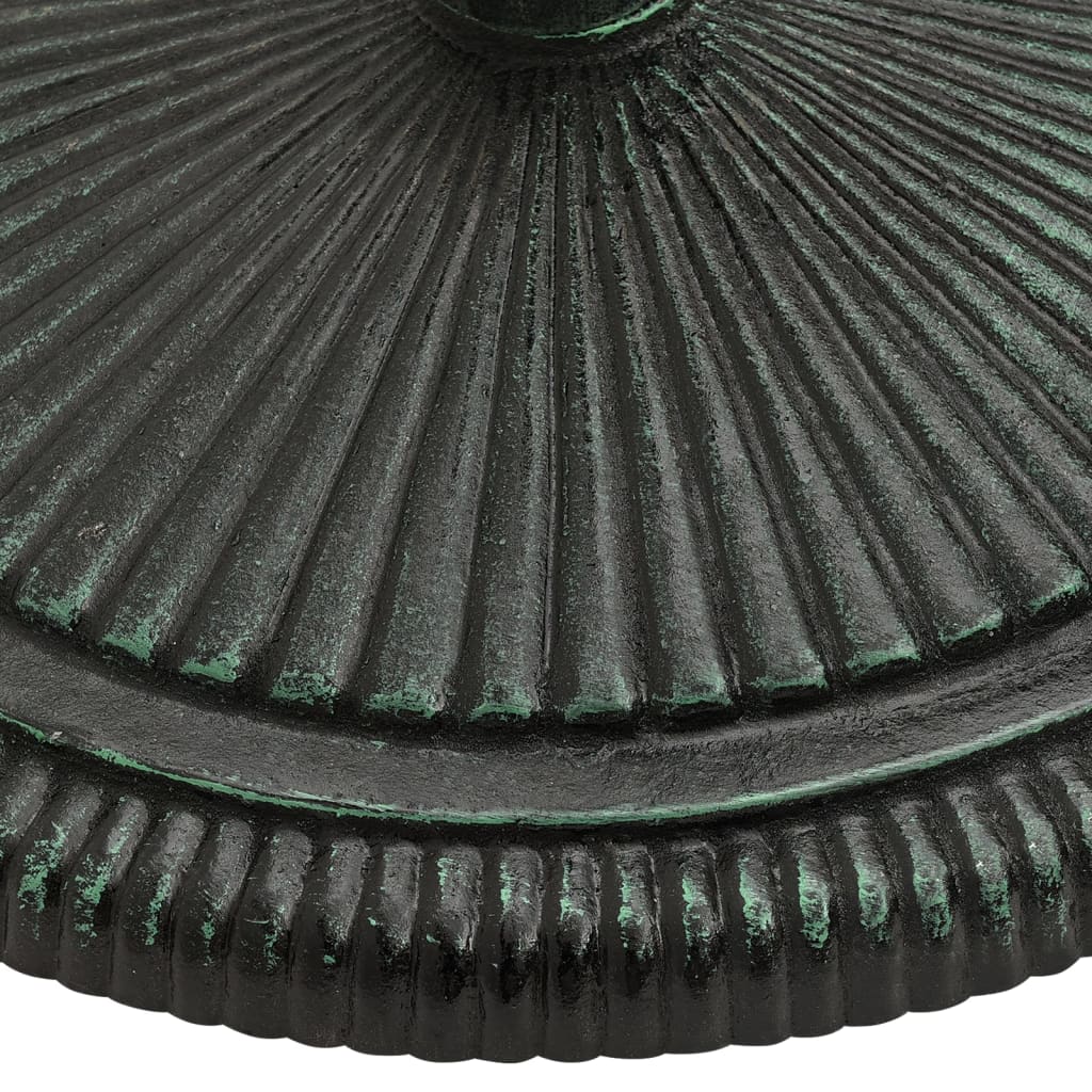 vidaXL päikesevarju alus, roheline, 45x45x30 cm, malm